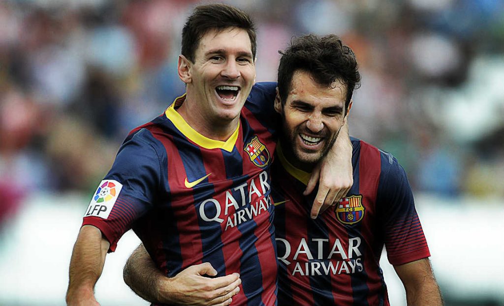 Barcelona Stars Lionel Messi And Gerard Pique Invite Chelsea's Cesc ...