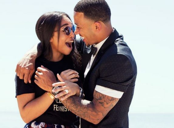 Ex-Man Utd Player Memphis Depay Proposes To Lori Harvey In California