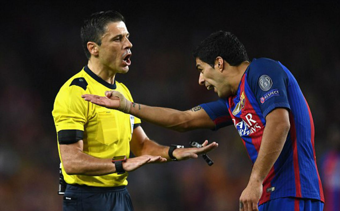 Suarez Called Linesman A ‘Dwarf S***’ After His Failure To Award Lionel ...