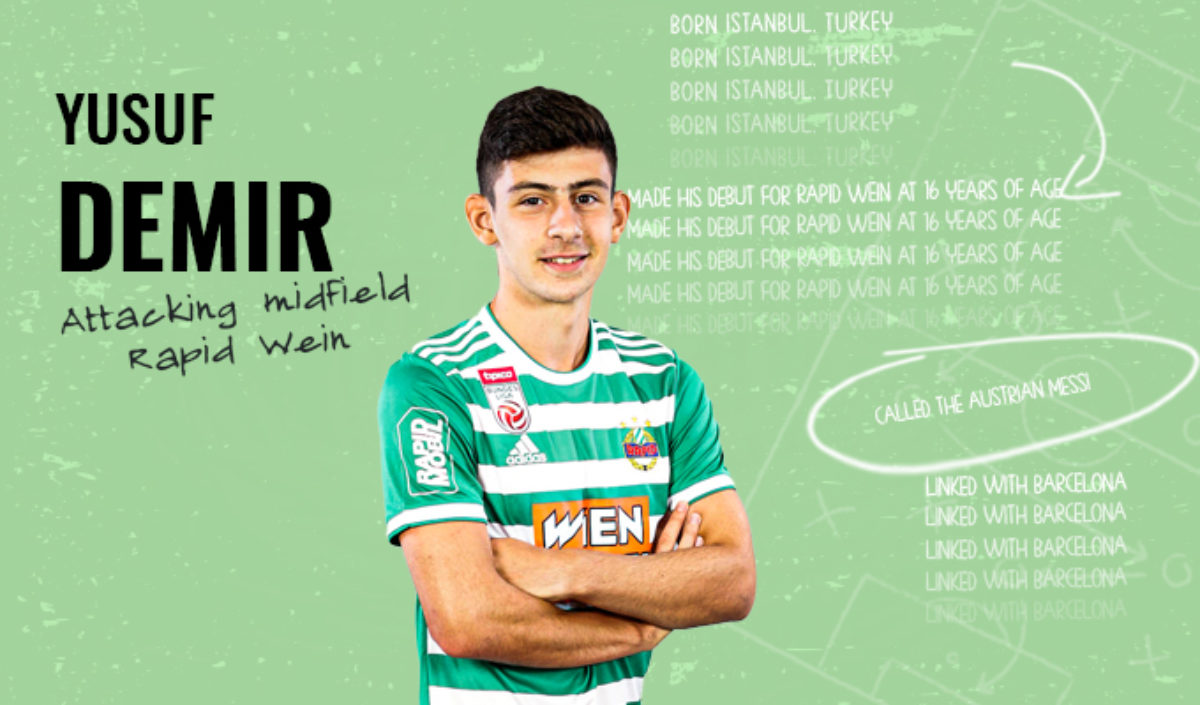 Yusuf Demir Barcelona And Man United Interested In Rapid Wien Forward